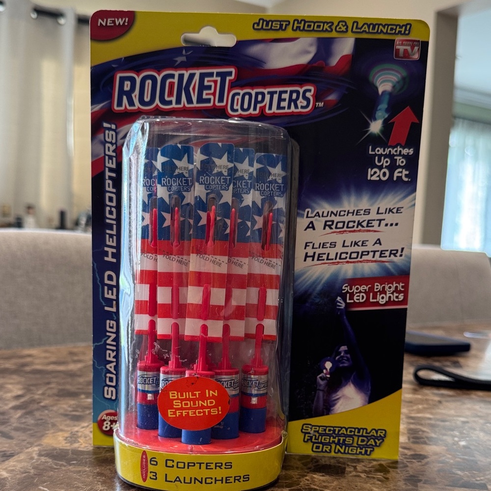 Rocket Copters Soaring LED Helicopters with built in sounds effects